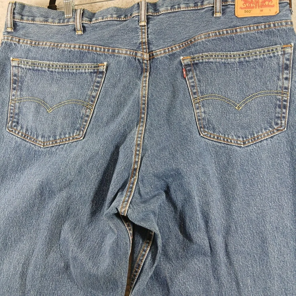 Levi's‎ 560 Jeans Men W46 L30 Blue Medium Wash Relaxed Tapered